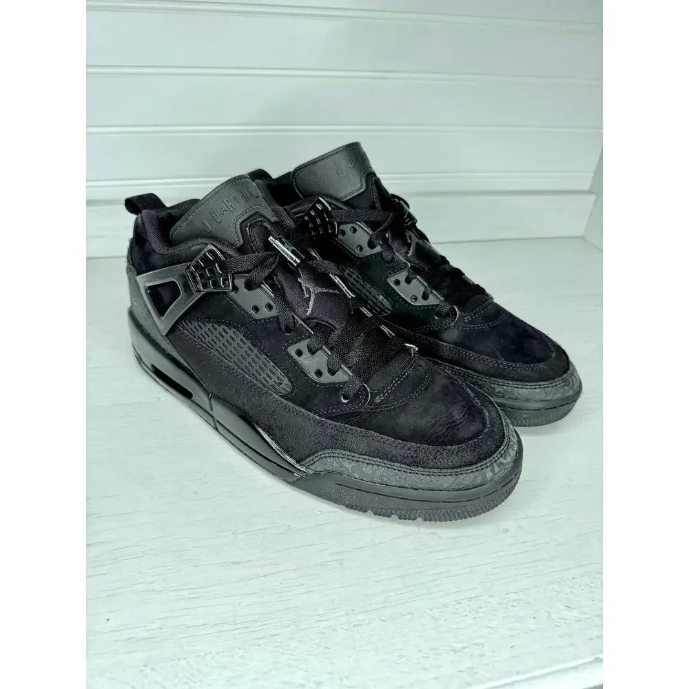 Jordan Spizike Low Black Cat FQ1759-001 Men’s Size 10 Black Preowned